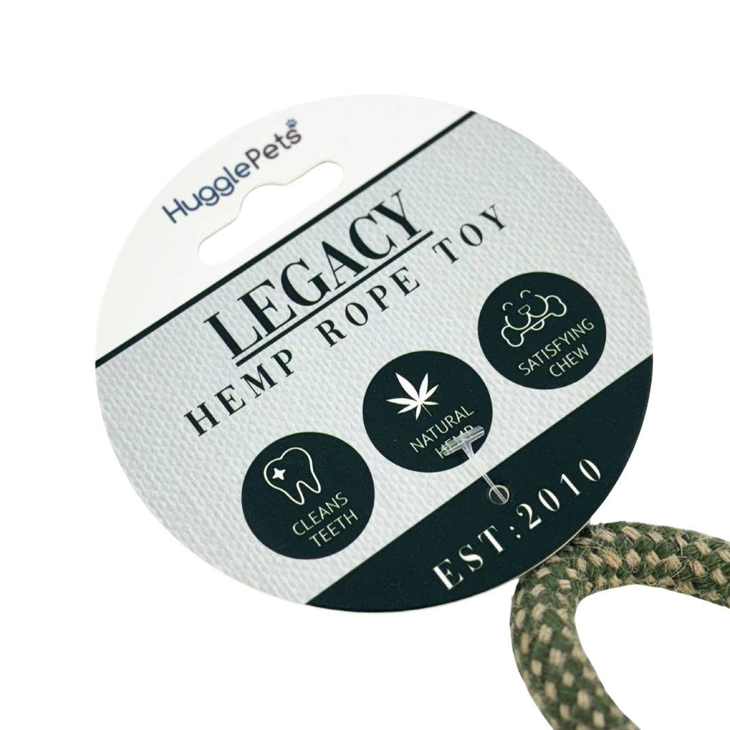 HugglePets  Legacy Hemp Knotted Log Dog Toy