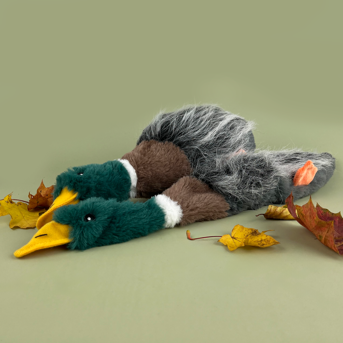 HugglePets Legacy Unstuffed Mallard (Marcus) Dog Toy