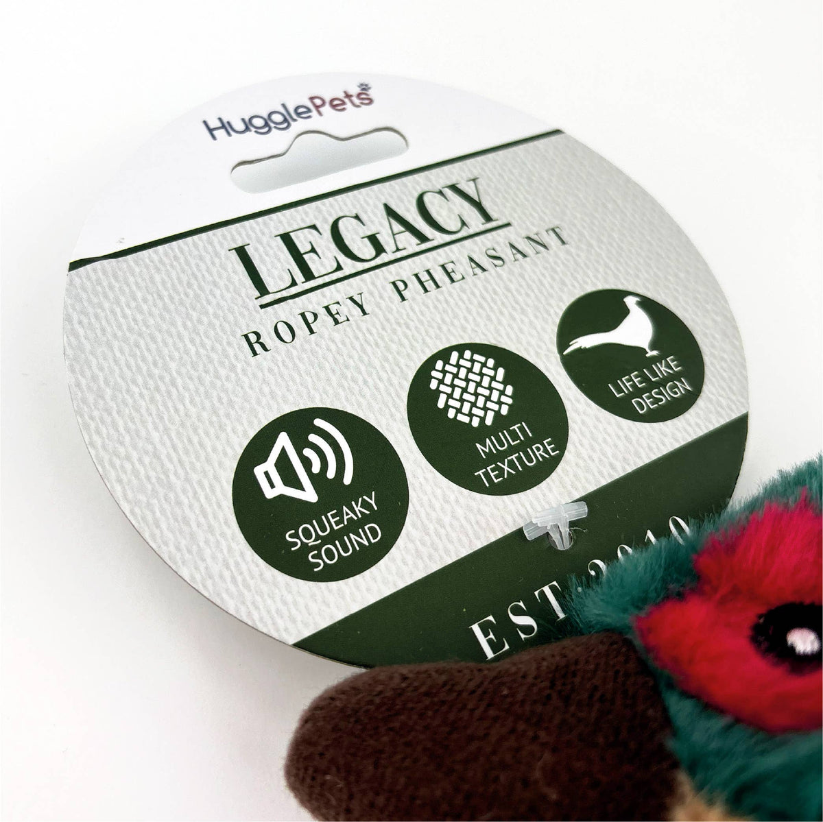 HugglePets Legacy Ropey Pheasant (Patricia) Dog Toy
