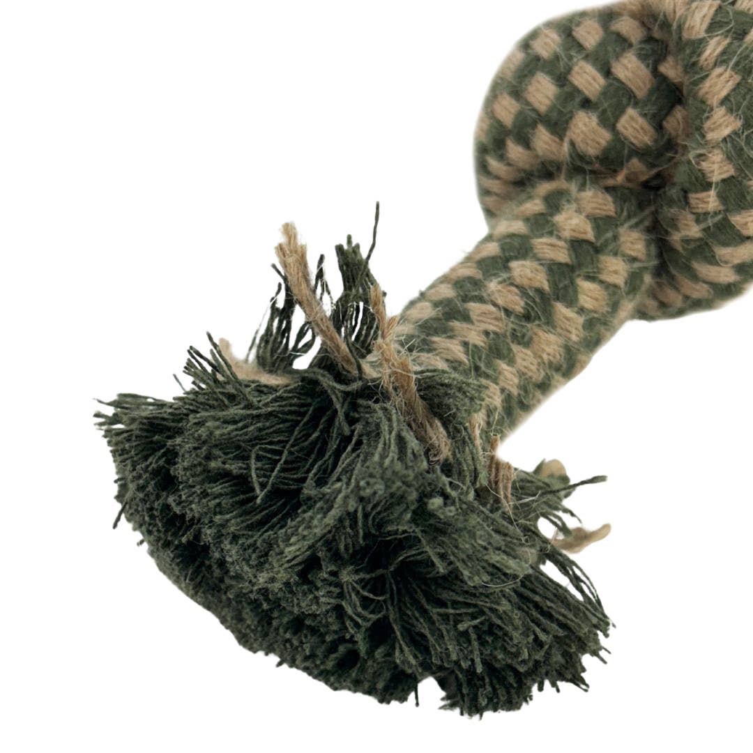 HugglePets Legacy Hemp 3 Knot Dog Toy