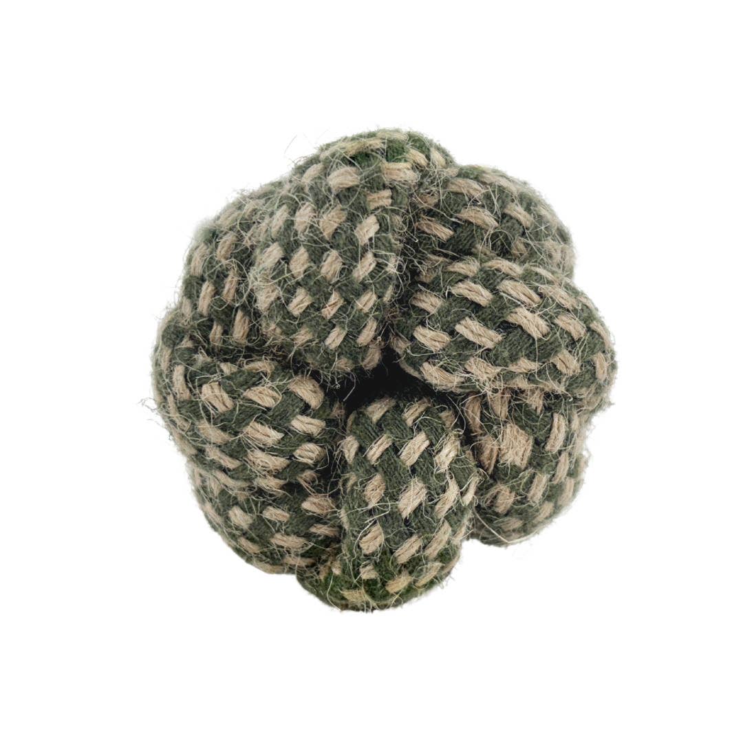 HugglePets  Legacy Hemp Knotted Log Dog Toy