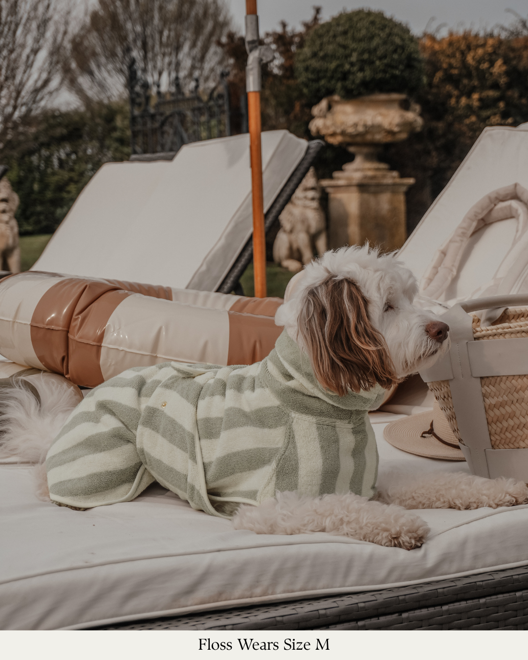 Matcha Stripe | The Cosy Cloak Drying Robe