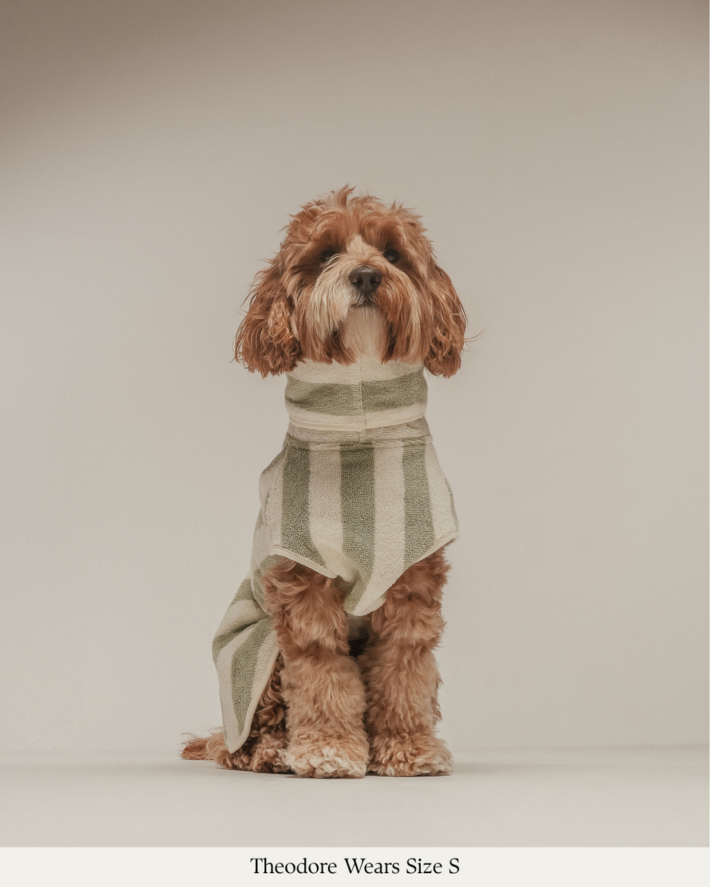 Matcha Stripe | The Cosy Cloak Drying Robe
