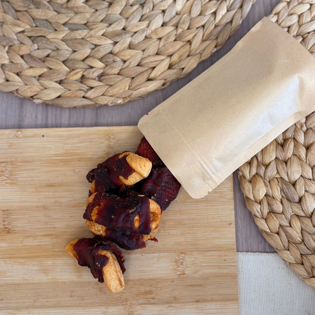 Duck Wrapped Apple Chunks