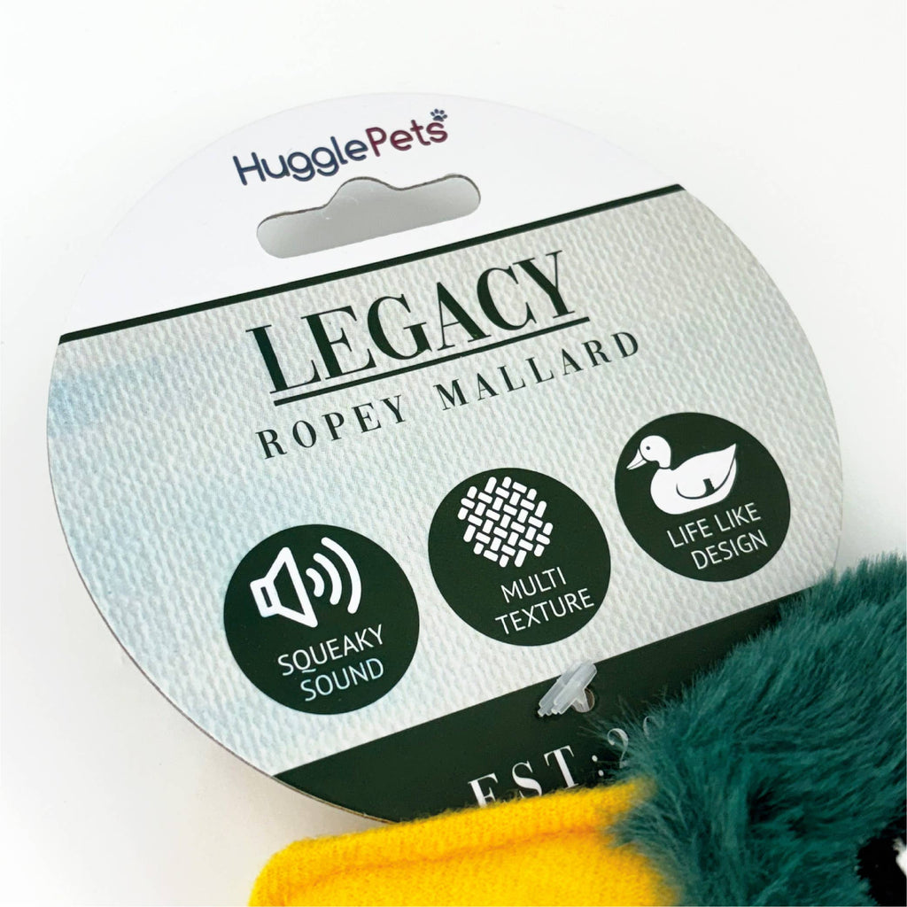 HugglePets Legacy Ropey Mallard (Martha) Dog Toy